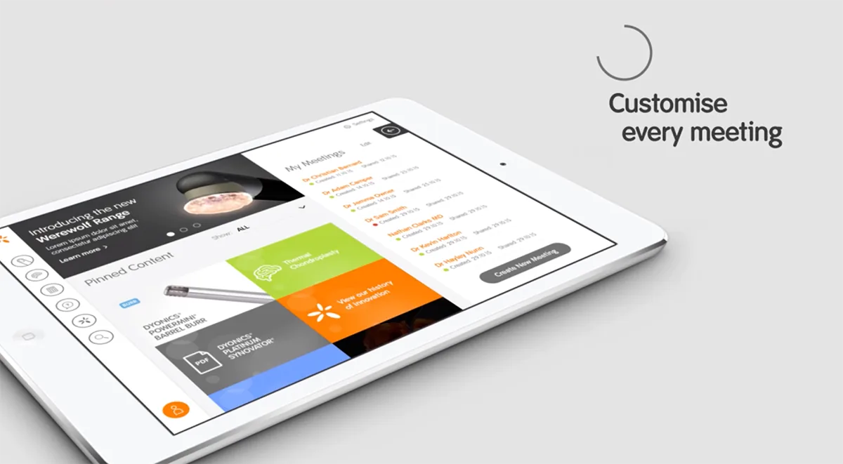 Medical multinational app screens