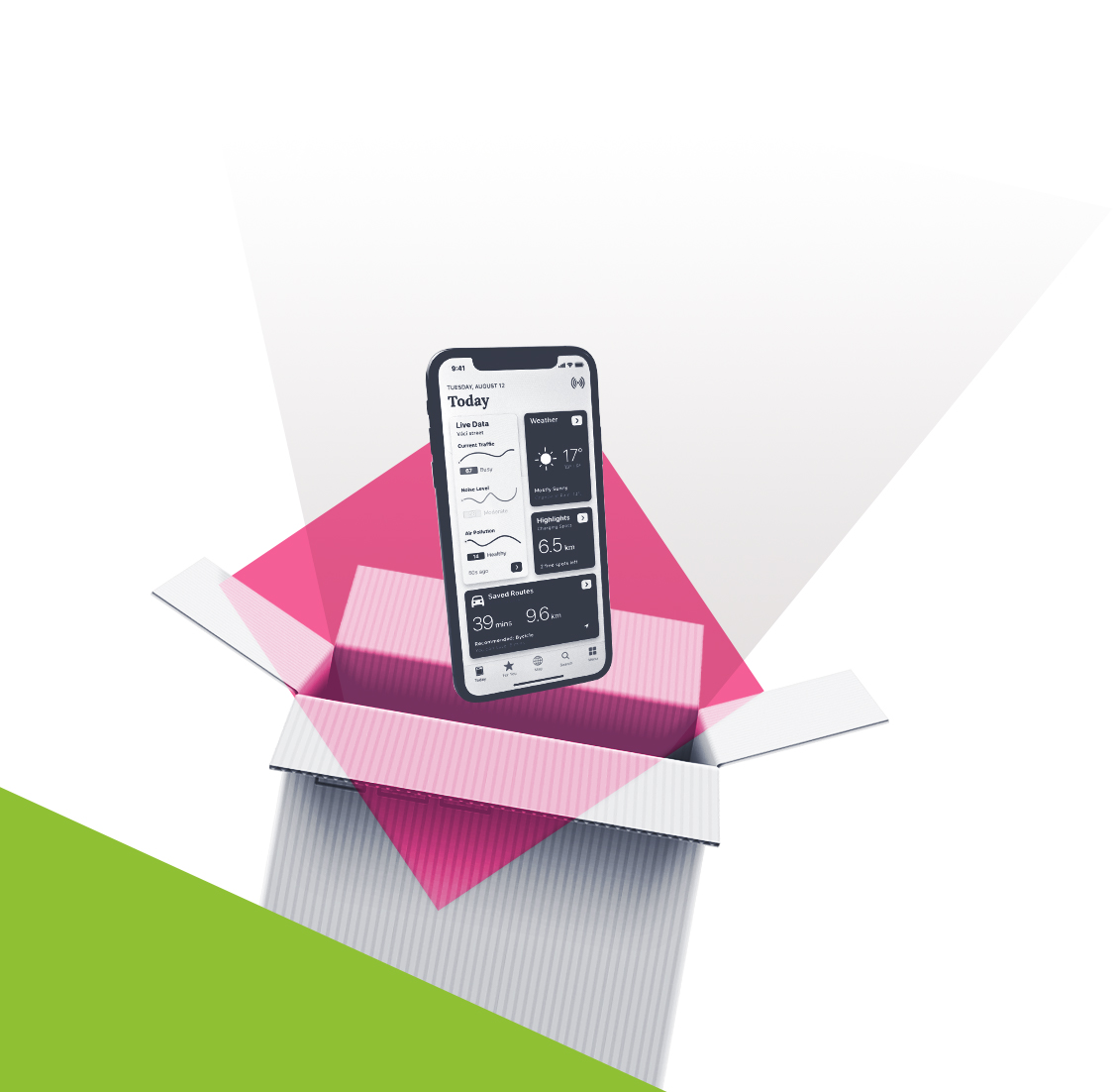 Service package box illustration